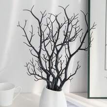 1/5/150pcs 15.74 Inch Elegant Artificial Manzanita Tree Centerpiece, Suitable For Home Decor, Wedding, Birthday And Holiday - Black - View 4