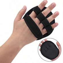 Non-Slip Textured Finger Sleeves, Suitable For Weightlifting Training And Gym Workouts, Ergonomic Wrist Guards - Black - View 8