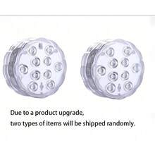 1/2/4/6/10 Pcs Waterproof LED Lights, 16 Color Changing Remote Control Underwater Lights For Aquarium, Vase, Bathtub, Hot Tub, Halloween, Christmas, Swimming Pool And Party Decoration - White - View 9