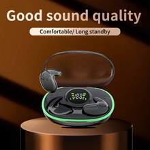 Nuevos auriculares deportivos inalámbricos, adecuados para correr, auriculares inalámbricos con sonido de bajos puros, auriculares intraurales con pantalla LED dual, con micrófono incorporado - Ver 5