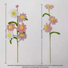 Pipe Cleaning Flowers Daisy Chenille Stem Daisy Flower Crafts Artificial Daisy Bouquet Creation, Birthday Graduation Wedding Holiday Gift - Multicolor - View 2
