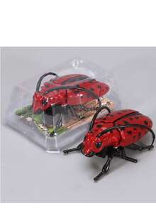 1pc Creative Wind-Up Crawling Ladybug/Bee/Jewel Beetle, No Battery Required, Suitable For Outdoor Decor, Realistic Insect Model Toy - Multicolor - View 34