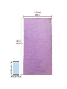 1pc/5pcs/8pcs Quick-Dry (Lightweight) Small Towels, High Absorbency Hand Towel Set, Lightweight Super Soft Fiber Material, Bathroom Hand Towels, Solid Colors, Soft & Comfortable, Multipurpose For Bathroom & Kitchen (34*75cm/13.8*29.5Inch, Assorted Colors) - Multicolor - View 2