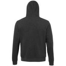 SOLS Unisex Adults Spencer Hooded Sweatshirt - Charcoal Marl - View 2