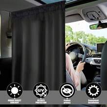 YAIUZGOO 4 piezas Cortinas de privacidad para coche, ajuste universal, bloqueo de luz & protección UV, adecuadas para viajes, camping, siestas y estacionamiento - B - Ver 6