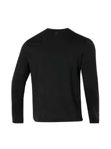 Under Armour Men's UA  LS Long Sleeve Pullover Base Layer T-Shirt & Tank Top For Outdoor Running 1386975-001 - Black - View 3