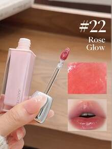 JOOCYEE 亮泽唇彩，镜面唇膏，持久不拔干，滋润保湿，镜面效果 - #22 Rose Glow - 查看 4