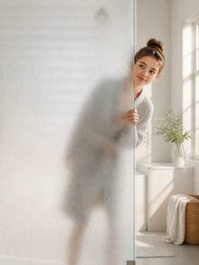Extra-Wide Options Available , Opaque Window Film Static Cling Removable Glass Film - UV Protection For Office, Meeting Room, Bathroom, Living Room, Window Stickers, Wall Decal, Vinyl Decal For Home Decorations, Spring Decoration Items Refresh Your Home, Rama Decoration Stickers - Multicolor - View 1