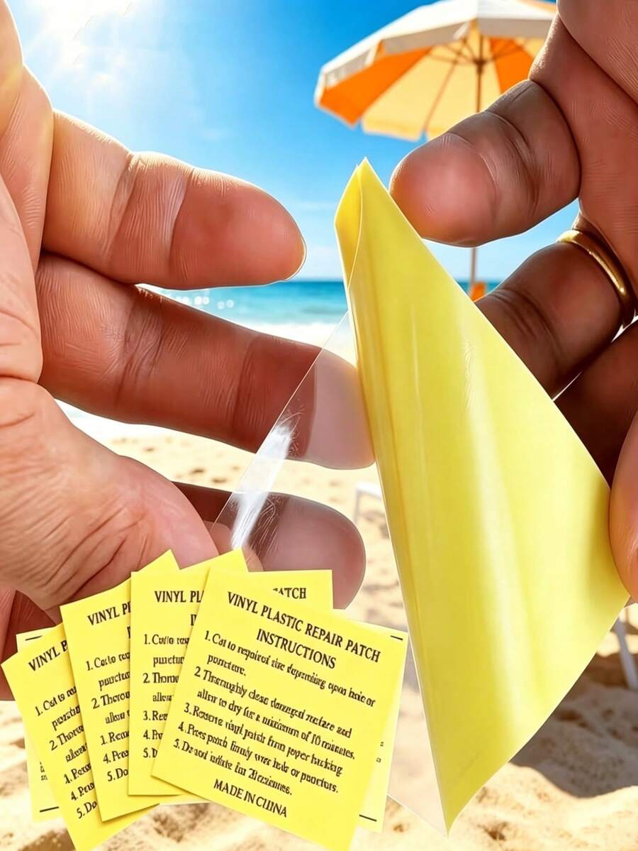 1/5/20/40pcs Waterproof Self-Adhesive Transparent Repair Tape, Suitable For Inflatable Items, Inflatable Mattress Repair Patch, Pool Float Repair Tape, Leak-Proof And Easy To Use, Suitable For Inflatable Pool, Inflatable Bed, Water Toys And Swimming Rings, Water Party, Summer Essential - Multiple Colors - View 1