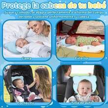 Baby Memory Foam Head Pillow To Prevent Flat Head - 藍色 - 查看 7