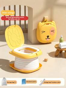 Car Travel Toilet, Portable Foldable Emergency Toilet, Unisex Toddler Potty Training Seat (Includes Random Color Trash Bags) - Multicolor - View 12