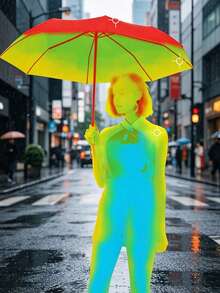 1Pc Super Light Ultra Slim Mini 3-Fold Umbrella With Cover, 5-Rib Thick Black Coating Sun & Rain Parasol, UV Protection Portable For Travel Beach Bedroom Decor, Summer Must-Have, Bridesmaid Birthday Back To School Gift, Pink Green Blue White Black - Multiple Styles - View 10