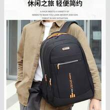 Mochila de gran capacidad para hombre,portatil,resistente al agua. - Naranja - Ver 4
