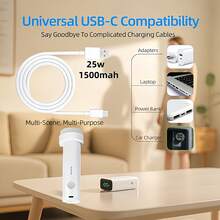 Wireless Electric Vacuum Pump - Suitable For Vacuum Storage Bags. Travel Air Pump - Portable USB Rechargeable Sealing Compression Bag Pump. Suitable For Clothes, Blankets And Bedding (Storage Bags Not Included). - Multicolor - View 6