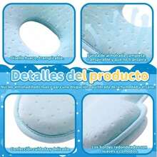Baby Memory Foam Head Pillow To Prevent Flat Head - 藍色 - 查看 4