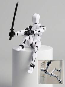 13 Colors Adjustable Multi-Joint Movable Action Figure - 3D Printed Poseable Doll Doll With Accessories DIY Assembly Kit Suitable For Children 3 Years And Above Creative Birthday Gift For Boys And Girls Cool Desktop Decoration - Multicolor - View 3