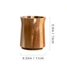 1 cái giá đựng dụng cụ bếp bằng gỗ keo phong cách vintage, thiết kế xoay 360°, chắc chắn và bền bỉ, kệ lưu trữ mặt bếp phong cách farmhouse, phù hợp cho xẻng nấu ăn và dụng cụ làm bếp, trang trí nhà bếp - Xem 11