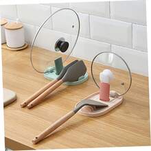 Giá treo thìa canh gấp gọn & giá lưu trữ nắp nồi, dụng cụ sắp xếp dụng cụ nhà bếp đa năng, chịu nhiệt, tiết kiệm không gian nấu nướng, thiết kế silicone, phù hợp cho người nấu ăn tại nhà - Nhiều màu-phong cách mới - Xem 3