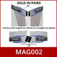 8mm X 2M Straight Or Curved Sliding Shower Door Enclosure Ic Seals - A - View 1