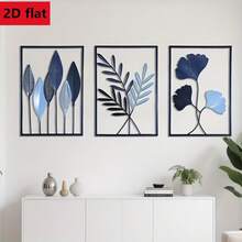 Hiasan Dinding Akrilik 2D, Set 3 Buah Dekorasi Dinding Akrilik, Memperindah Gaya Ruang Tamu, Cocok untuk Dekorasi Dinding Ruang Tamu, Ruang Makan, dan Ruang Belajar, Tidak Membutuhkan Daya. - MultiWarna - View 3