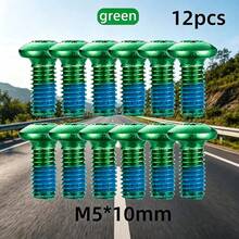 MOTSUV Mountain Bike Disc Brake Screws M5*10MM T25 Torx Fixing Screws Brake Pads Alloy Plated Colorful Anti-Slip Durable Screws Suitable For Bicycle Disc Rotors - Multicolor - View 15