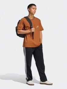 Adidas Men's M COFFEE PKT Knit Collarless Short Sleeve T-Shirt TKB4842 - Brown - View 7