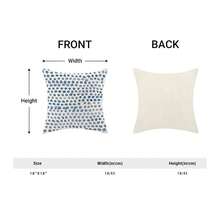 Polka Dot Pillow Covers 18x18 Inch Set Of 2 Blue Cream Outdoor Decor Throw Pillows For Couch Modern Boho Design Watercolor Decorative Cushion Cases For Home Sofa Bed Decorations - 藍色波點圖案 18 吋 x 18 吋(2 件裝) - 查看 5