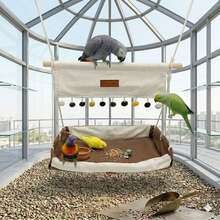Parrot Hanging Hammock, All-Season Breathable Skin-Friendly Bird Nest, Practical Bird Swing - View 4