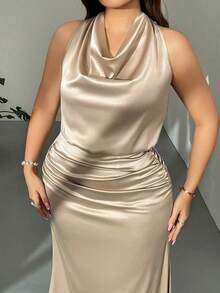 Women Midi Dresses - Navy Blue - View 10