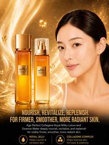 L’Oreal Paris L'Oreal 蜂蜜膠原蛋白精華水 & 乳液套組，65ml+50ml /130ml+110ml，輕盈質地深層補水保濕，減少皺紋，緊緻亮白，適合所有膚質 - LOTION & ESSENCE WATER SET - 查看 3