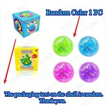 1pc Polka Dot Glitter Slow Rebound TPR Soft Squeeze Stress Ball, Highly Attractive Decompression Toy, Office Desk Gift - Multicolor - View 17