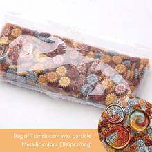300pcs/Bag Sealing Wax Beads, Sunflower Mixed Color Sealing Wax Pellets, For Invitations/Envelopes/Bookmarks/Art Supplies/DIY Crafts/Gift Decoration Sealing Wax Material - 300 Sunflower Wax Granules/bag - View 17