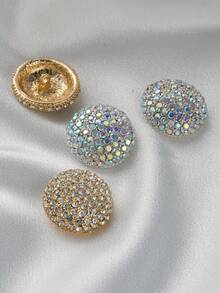 3PCS Luxury Round Starry Metal Buttons Fur Mink Coat Jacket Decoration Hand-Sewn Buttons Versatile DIY Accessories - 3pcs - View 8
