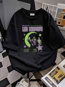 Women's T-Shirt With "What We Do In The Shadows" Print In Men's And Women's Sizes Wwd 055112 - Black - View 2