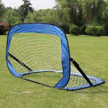 Foldable Portable Soccer Goal, Pop-Up Soccer Net With Carrying Bag, Suitable For Backyard - Blue - View 6