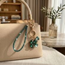 High-End Luxury Creative Exquisite Four-Leaf Clover Keychain Bag Charm, Women's Decorative Key Pendant, Universal Accessory For Women's Bags And Wallets - Multicolor - View 6