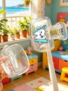 Cartoon Toothbrush Holder - Cute Design For Travel And Home Storage With Transparent Lid, Compact And Portable Design Easy To Carry, Protects Toothbrush Head, Dual Drainage And Ventilation Function, Suitable For Home, Dorm And Travel Use | Cute Toothbrush Head Storage Box Suitable For Bathroom Storage, Suitable For Home And Dorm Use - Multicolor - View 3