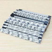 5pcs 2B Standard Round Music Pencils, Piano Theme Stationery, Student Gift Prize, Creative Minimalist Cute, Random Assortment, Back To School - Sets - View 5