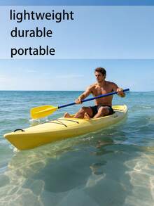 2pcs 45-Inch Kayak Paddles, Portable Canoe And Kayak Accessories, Detachable Floating Kayak Oars Boat Raft Canoe Paddles Tools, Suitable For Inflatable Boats And Kayaks - Multicolor - View 2