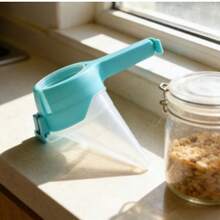 Sealing Food Bag Clip With Spout | Reusable Pour Spout Bag Sealer For Snacks, Cereal & Pet Food - Random Color - 3 Pieces - View 9