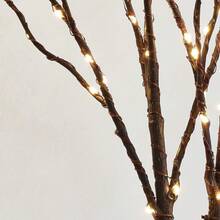 2pcs Simulated Branch Shaped LED Lights, Battery Powered, Artificial Small Branch Decorative Lights For Vase, Cold Color Decorative Lights, Room Bedside Lamp, Romantic Home Decor - Twig Lights - 查看 10