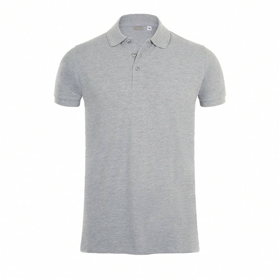 SOLS Mens Phoenix Short Sleeve Pique Polo Shirt - 灰色大理石 - 查看 1
