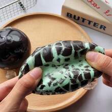 New Squishy Crunchy Stress Relief Handmade Ball Toy, Mint Dark Chocolate Design, Sound-Making Slow Rebound Shapeable Squeeze Toy, Suitable For Office And Teenagers Stress Relief, Children's Squeeze Toy, Gift For Friends - 彩色 - 查看 11