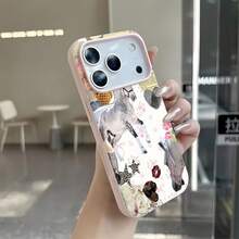 Funda para teléfono con diseño de gafas de sol de panda, compatible con fundas para teléfonos , Apple, VIVO, OPPO, , ,  y Honor. Fabricada en TPU, protege eficazmente tu teléfono de golpes y caídas. - Rosa - Ver 1