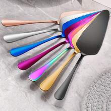1pc Home Kitchen Supplies, Stainless Steel Cake Spatula Birthday Cake Knife Gold Rose Gold Bright Black Kitchen Household Baking Tools Pizza Cake Spatula - View 5