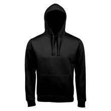 SOLS Unisex Adults Spencer Hooded Sweatshirt - Black - View 3
