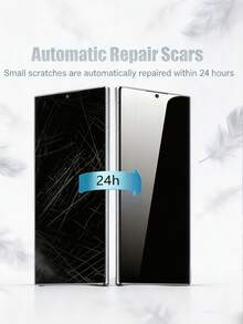 3Pcs Anti Peeping Hydrogel Film Explosion-Proof Scratch Resistant Anti Spy Phone Screen Protector Compatible With Samsung Galaxy S26 S25 S24 S23 Ultra FE A57 A56 A55 A54 A53 Z Flip 3/4/5/6/7 Compatible With Xiaomi 15T 14T Pro Poco X7 15C 14C Note 13 12 14 4G 5G Office/Subway Privacy Protection Scratch Automatic Adsorption Soft Film Non Glass Does Not Support Fingerprint Recognition - Clear - View 6