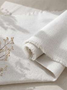 1pc Premium Natural Linen Fabric, Unbleached Raw Linen Canvas Cloth, Breathable Durable Plain Weave Linen Fabric, Suitable For Sewing, Soft Furnishings, Home Decor, Curtains, Tablecloths, DIY Crafts - 1 - View 5