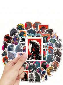 TOHO 50PCS Officially Licensed Classic Monster Movie Waterproof Stickers Vinyl Decals For Laptop Luggage Phone Bottle Skateboard Gift For Friends Family - A - View 6