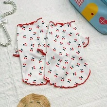 Dog And Cat Clothes, Spring Autumn Summer, Small Dog, Anti-Shedding, Cute Two-Legged Pet Clothes For Small Dogs And Cats - Red - View 4